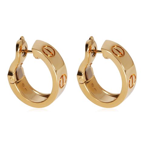 cartier love earrings review|vintage cartier love earrings.